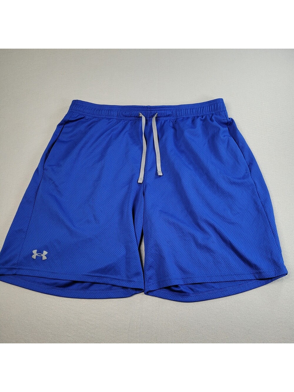 Under Armour Shorts Mens Extra Large Blue Loose Fit Mesh Athletic Training Gym